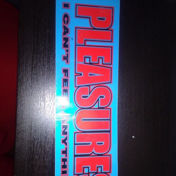 Pleasures i can't feel anything graphic logo 1990s 90s bubble logo - Picture 1 of 1